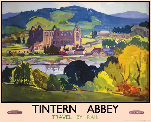 Tintern abbey steel fridge - abbey,