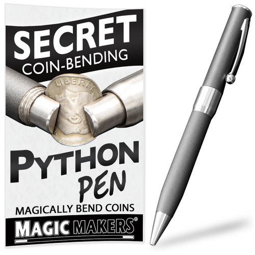 Python coin bending pen close - bending,