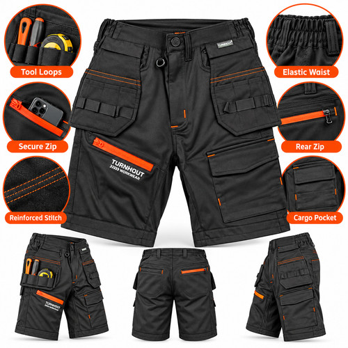 Mens work shorts - mens, combat