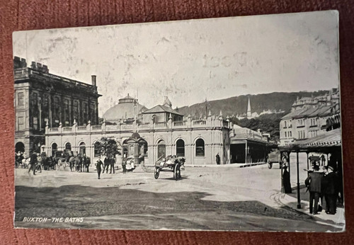 Antique postcard buxton - postcard,