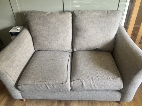 Grey fabric seater sofa with - sofa,