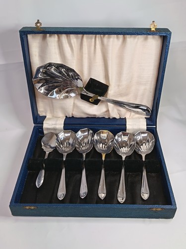 Vintage chrome plated dessert - vintage,