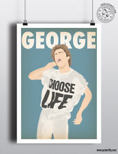 GEORGE MICHAEL Wham Music Icon Minimalist Poster Posteritty Minimal Wall Print