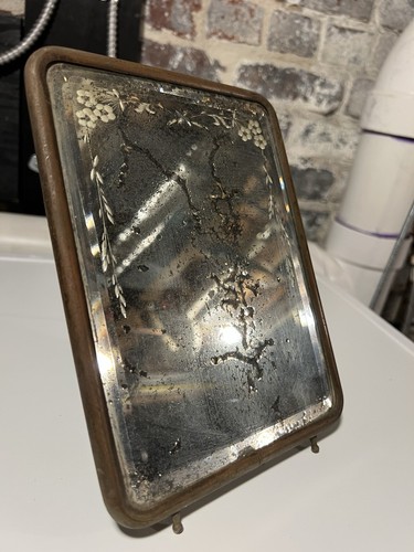 Brass vanity shaving dresser - vanity,
