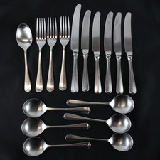 Vintage HABITAT Rattail Cutlery Bundle Stainless Steel 16 Piece - EHB