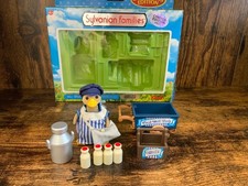 Sylvanian families beautiful Mr Webster the milkman boxed 100% immaculate ❤️