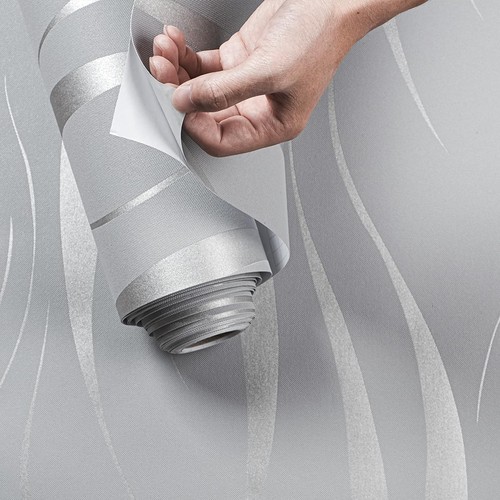 Embossed wave wallpaper - embossed,