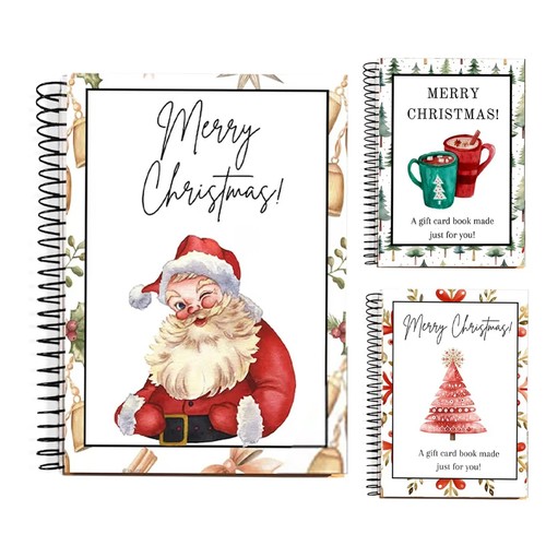 Christmas card book - card, holder