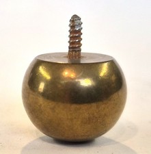 Solid brass bun ball foot