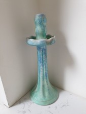 Vintage Beswick Ware Blue/green Candlestick 12.5 Inches