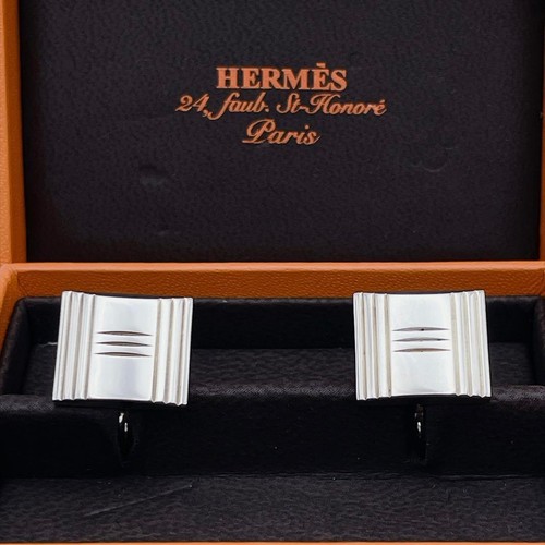 Hermes cufflinks square cadena - cufflinks,