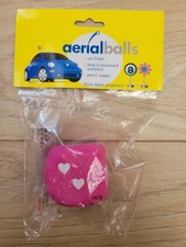 New Pink Heart Dice Antenna