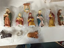 Vintage Nativity Set, 10 Piece