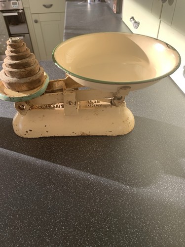 Vintage brass weighing scales - weighing,