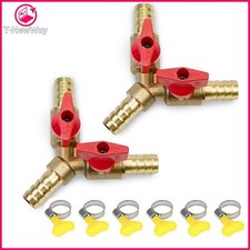 6mm-12mm Hose Y 3-Way Brass