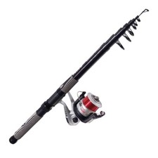 Telescopic travel fishing rod - telescopic,