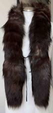 CANADIAN SILVER FOX FUR BOA 65" LONG NEW WITH TAGS FROM FRR FURS $400