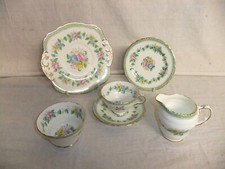 Delphine China Rosemary - vintage 1930s gilded floral tableware - 4E1A #