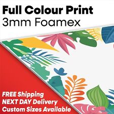 Bespoke Printed Rigid 3mm Foamex Board Sign - A0/A1/A2/A3/A4/A5 & Custom
