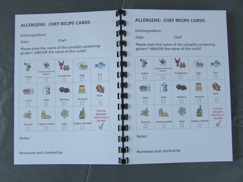 Food standards allergen chef - standards,