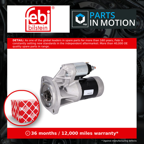 Starter motor fits nissan - fits,