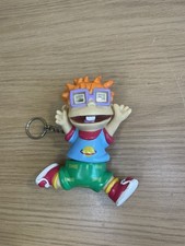 Vtg NICKELODEON Vicacom RUGRATS CHUCKY 5" Light Up KEYCHAIN Figure Toy 1997 RARE