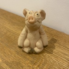 Piggin' Stress Figurine – David Corbridge (1996)  Hand Made 3.5” Height
