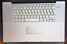 GENUINE APPLE G4 POWERBOOK 17 2005 A1107 UK KEYBOARD TRACKPAD TOPCASE PALMREST
