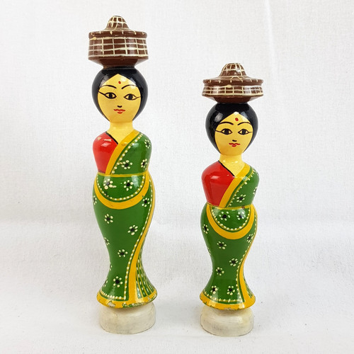 Duo hand painted - painted, pot