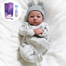 18" Reborn Baby Dolls Realistic Newborn Boy Doll Vinyl Silicone Cute Bday Gift