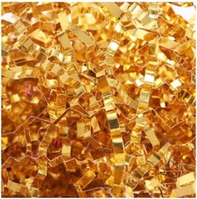 NEW 1lb Metallic Gold Crinkle