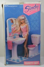HASBRO VTG 1991 SINDY VANITY SET FOR DOLL HOUSE C-151 EUROPEAN UNUSED INCOMPLETE