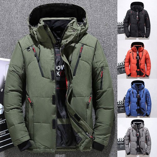 Winter mens quilted warm coat - mens,