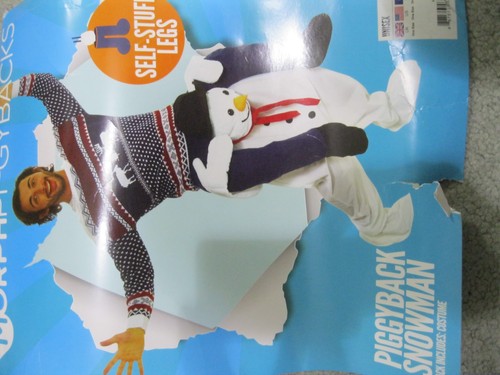 Piggyback riding snowman - riding,