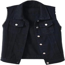 Women's Waistcoat Denim Vest