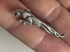 Jaguar  solid silver pin Leaping jaguar sterling silver Lapel Pin Badge dainty 