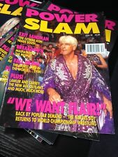 WWE Power Slam Magazine # 52 RIC FLAIR WWF Wrestling Magazine + Poster