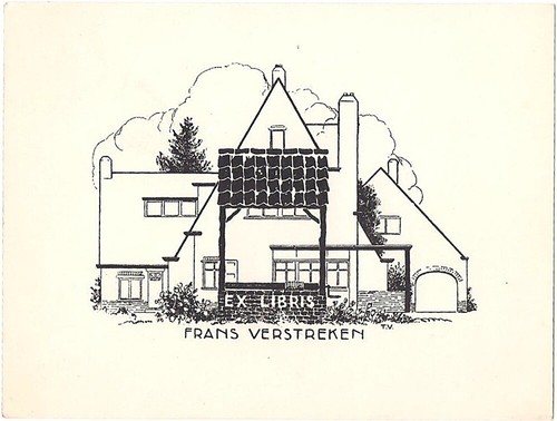 Theophile verstreken exlibris - verstreken:,