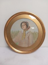 Round Framed Watercolour Grace