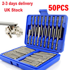 50p Magnetic Screw Driver bit Set Extra Long Torx Hex Spline Pozi for Car Repair