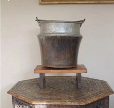 Antique Copper & Tin Water Bucket