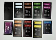 Monopoly Voice Banking Title Deed Cards (Missing Mayfair)