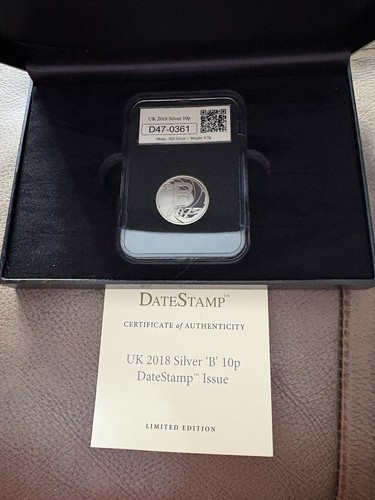2018 silver 10p b - 10p, “b”
