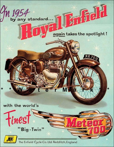 Royal enfield motorcycle 1954 - motorcycle,