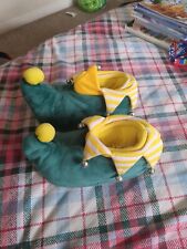 Elf Slippers With Bells Size 12-13 Kids