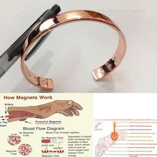 Pure copper bracelet magnetic - pure,
