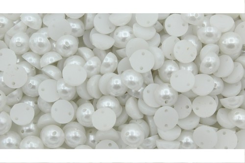 Sew half pearls flat back - sew,