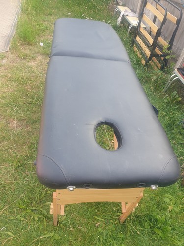 Massage table bed - massage, black
