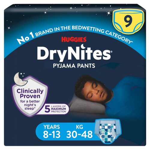 Huggies drynites - 9s,