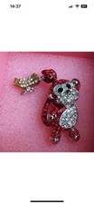 Butler & Wilson Crystal Monkey Brooch  Pendant  Bananas Charm & articulated feet